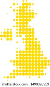 Map of Great Britain on white