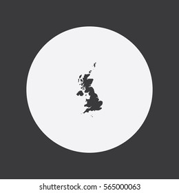 Map of Great Britain Vector Illustration

