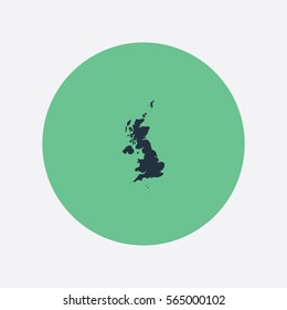 Map of Great Britain Vector Illustration

