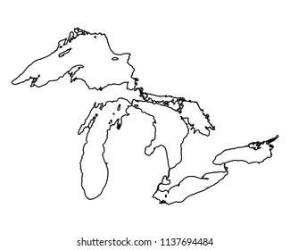 Map Of Great Lakes