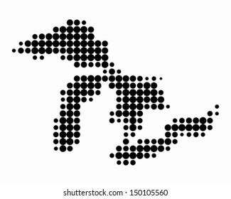 Map of Great Lakes