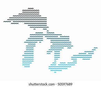 Map of Great Lakes