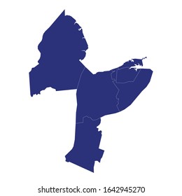 map of Greater Sao Luis is Metropolitan area of Brazil with borders of the municipalities