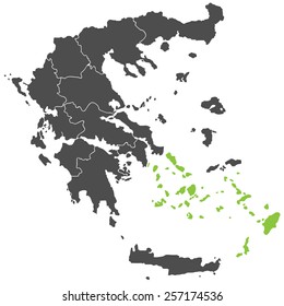 map of greece aegean