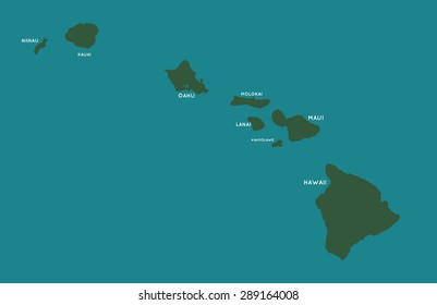 map of green hawaii