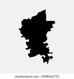 Map of Greene County - Alabama - United States outline silhouette graphic element Illustration template design
