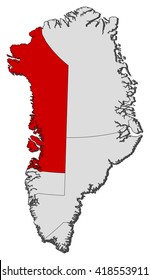 Map - Greenland, Qaasuitsup