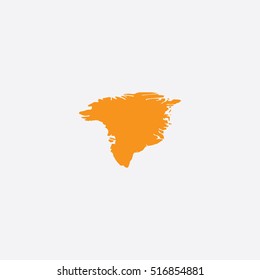 Map of Greenland Vector Illustration