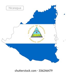 map of Grenada with the flag. North America
