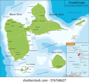 Map Of Guadeloupe 