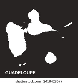 Mapa del diseño de ilustraciones vectoriales de guadalupe