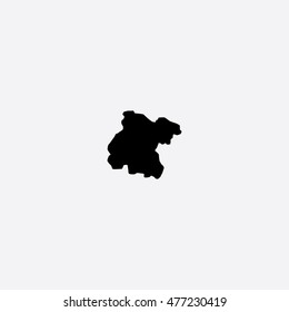 Map of Guanajuato Vector Illustration