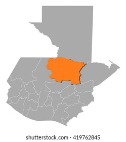 Map - Guatemala, Alta Verapaz