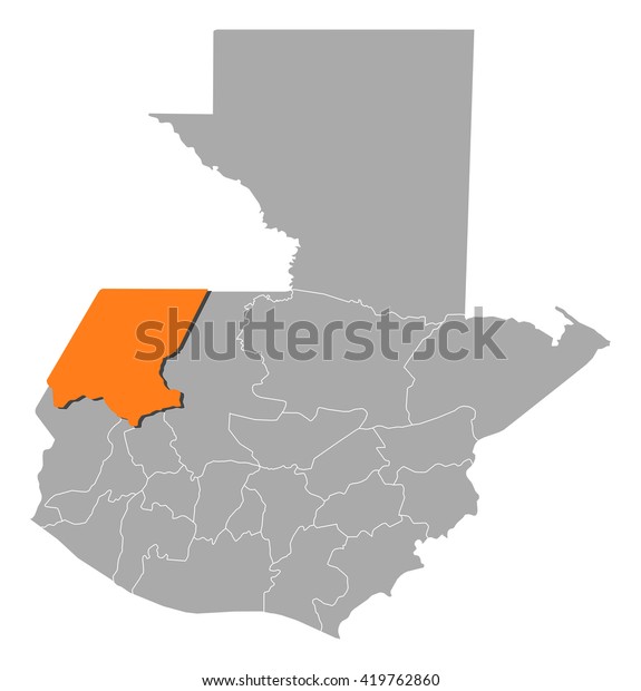 Mapa De Huehuetenango Guatemala Map Guatemala Huehuetenango Stock Vector (Royalty Free) 419762860 |  Shutterstock