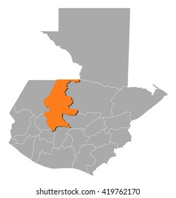 Map - Guatemala, Quiche
