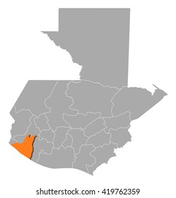 Map - Guatemala, Retalhuleu