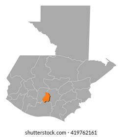Map - Guatemala, Sacatepequez
