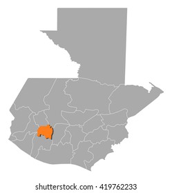 Map - Guatemala, Solola