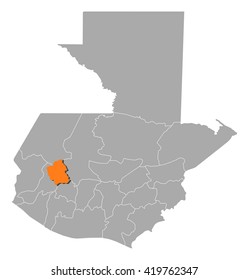 Map - Guatemala, Totonicapan