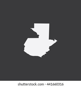 Map of Guatemala Vector Illustration