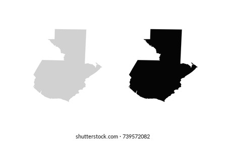 Map of Guatemala Vector Illustration