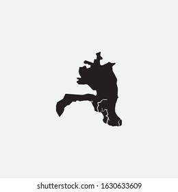 Map of Guayaquil - Ecuador graphic element Illustration template design
