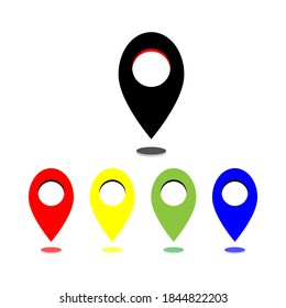 map guide icon, map symbol. vector illustration