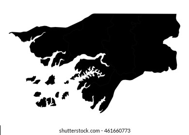 Map of guinea Bissau