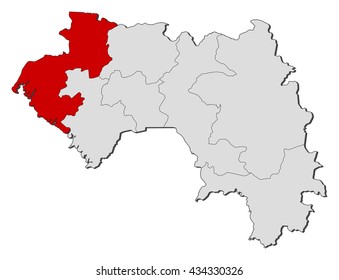 Map - Guinea, Boke