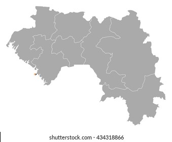 Map - Guinea, Conakry