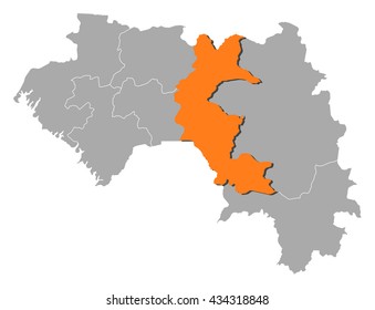 Map - Guinea, Faranah