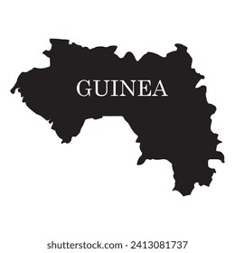 Map of Guinea vector illustration symbol design