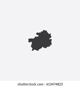 Map of Guizhou Vector Illustration

