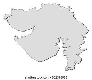 Map - Gujarat (India)