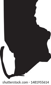 Map of Gulf County in state of Florida