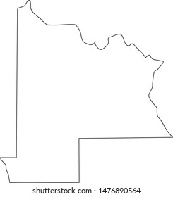 Map Of Gunnison County In The State Of Colorado