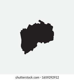 Map of Gurugram - India graphic element Illustration template design
