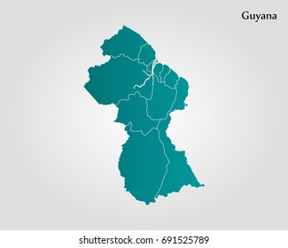 Map of Guyana