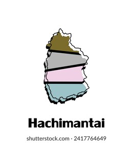 Map of Hachimantai City - japan map and infographic of provinces, political maps of japan, region of japan for your company