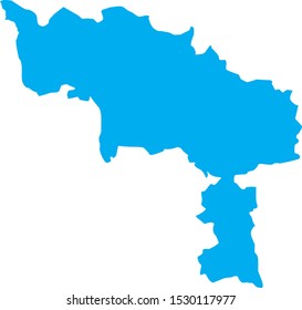map of hainaut in Belgium