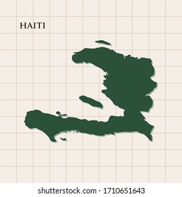 Map of Haiti vector design template