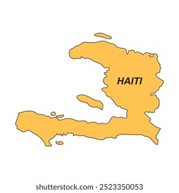 map of Haiti vector illustration symbol design