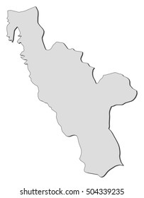 Map - Halland County (Sweden)