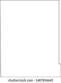 Map of Hamilton County in the state of Kansas