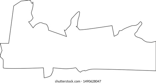 map of Hampden County in state of Massachusetts