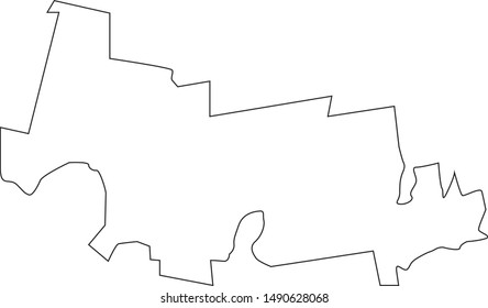 map of Hampshire County in state of Massachusetts
