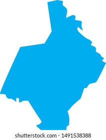 Map of Hardin County in the state of Kentucky