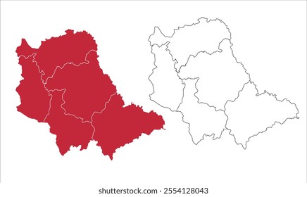 Map of Hardoi Districts district, Hardoi District,  Uttar Pradesh State, Republic of India, Government of  Uttar Pradesh , Indian territory, Eastern India, politics, village, tourism