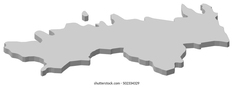 Map - Harju (Estonia) - 3D-Illustration