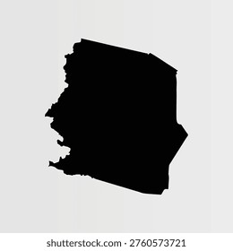 Map of Harrison County - West Virginia - United States outline silhouette graphic element Illustration template design 
